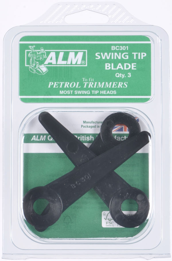 Swing tip blades for Stihl and other trimmers